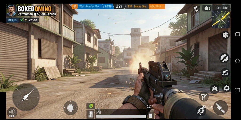 Gameplay seru BOKEDOMINO dengan aksi penuh adrenalin.