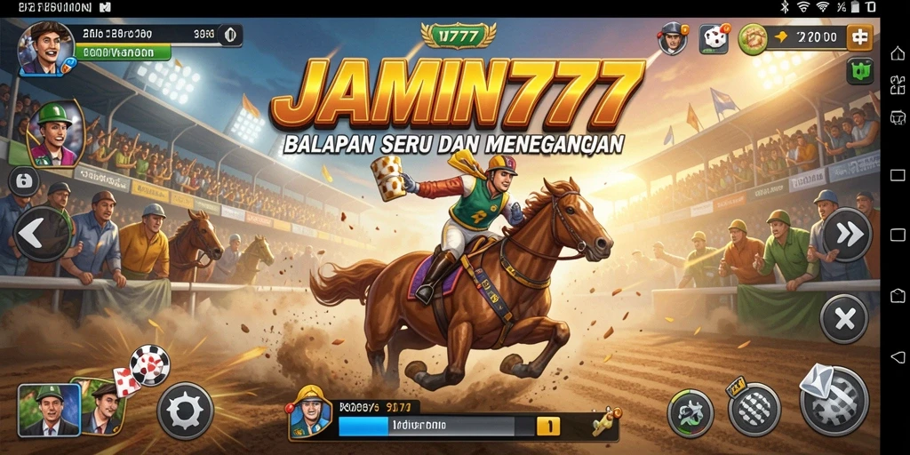 Tampilan apik dari gameplay JAMIN777 yang memukau dalam balapan.