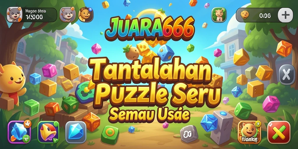 Tampilan seru dalam gameplay JUARA666 menyajikan tantangan puzzle yang menarik.